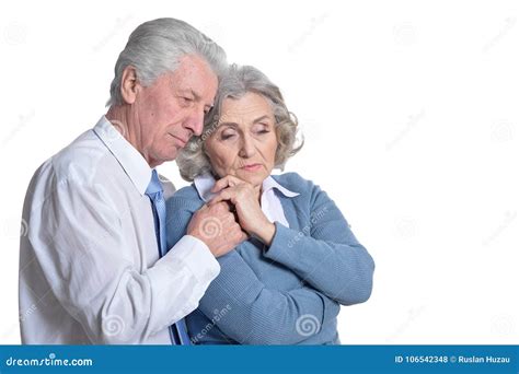 Sad Senior couple stock photo. Image of female, evening - 106542348