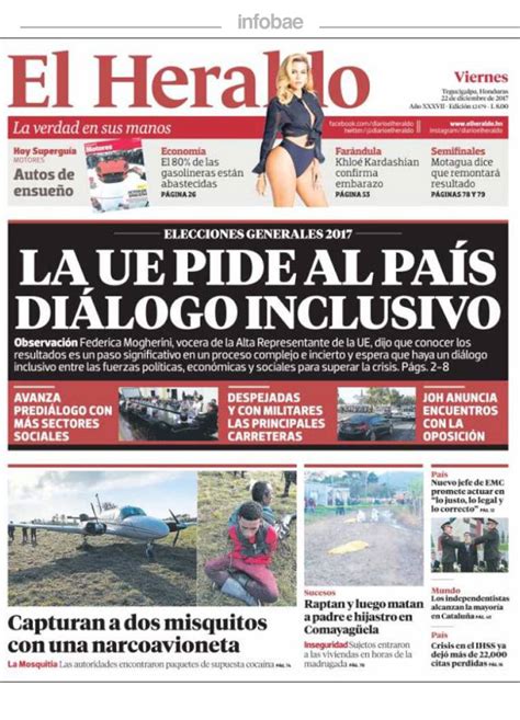 El Heraldo Honduras Viernes 22 De Diciembre De 2017 Infobae