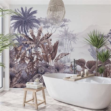 Papel De Parede Contempor Neo Tendance Tropical Muralconcept Em