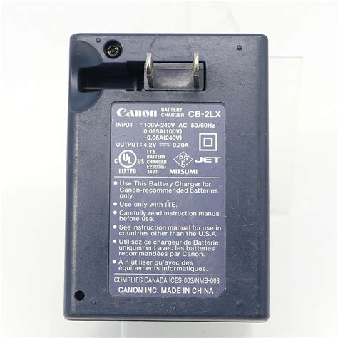 Original Canon CB 2LX NB 5L Battery Charger For IXUS 850 870 950 970