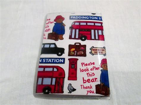 Passport Cover Paddington Bear Train Station Fabric And Vinyl Etsy