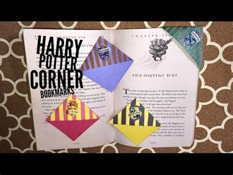 Harry Potter corner bookmarks | Harry potter diy, Harry potter corner ...