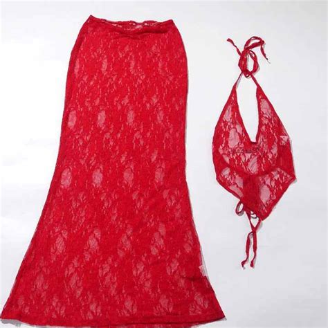 Bomblook D23st473 Lace Outfits Sexy Cami Top With Midi Skirts Set Women Fashion Women Backless