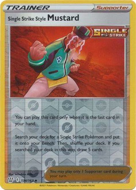 Single Strike Style Mustard 134163 Reverse Holo Battle Styles Pokemongigantnl