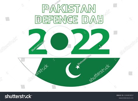 Pakistan Defense Day 6 September 2022 Stock Vector Royalty Free