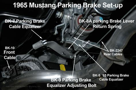 Classic Mustang Emergency Brake Cables Not Working Vintage Mustang Forums