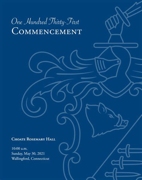 Choate Rosemary Hall - Commencement Program 2021 by Choate Rosemary ...