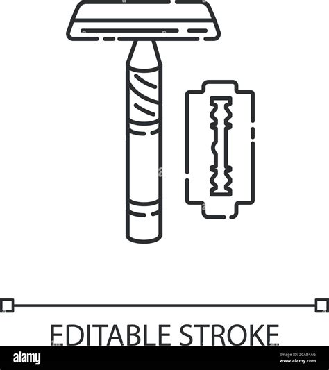 Reusable Razor Linear Icon Responsible Consumption Zero Waste Thin