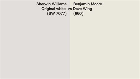 Sherwin Williams Original White Sw 7077 Vs Benjamin Moore Dove Wing