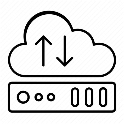 Cloud Database Upload Download Server Icon Download On Iconfinder