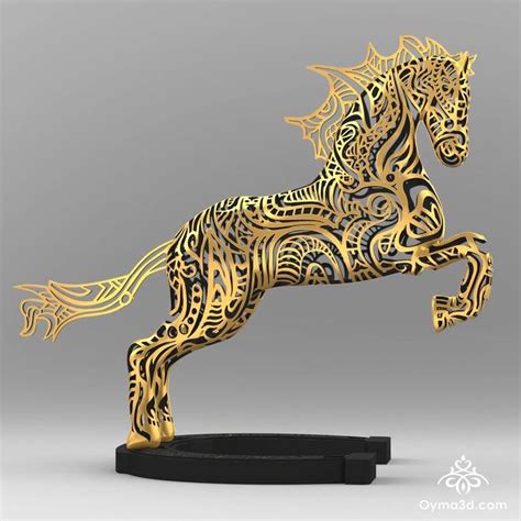 Rocinante Horse Sculpture Sculpture by Oyma Three D | Saatchi Art | Horse sculpture, Metal horse ...