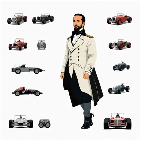 Hamilton Vector Set White Background Isolated A High Qualit Premium