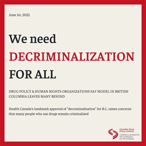 “we Need Decriminalization For All” Drug Policy And Human Rights