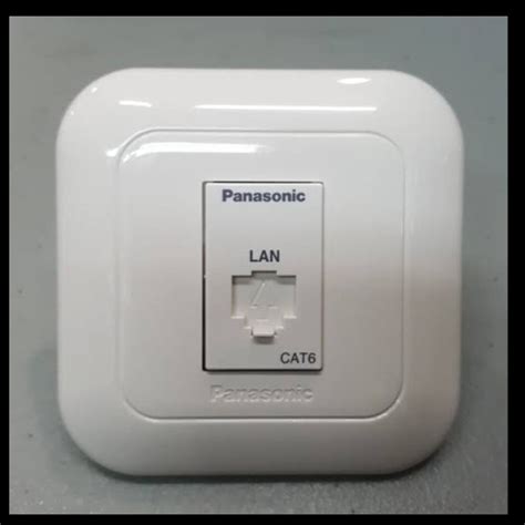 Jual Stop Kontak Panasonic Putih Outlet Data Lan Internet Network Cat