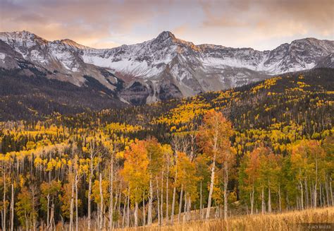 Mears Peak Autumn Sunset San Juan Mountains Colorado Mountain