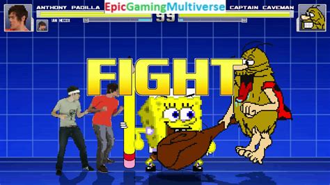 Content Creators Of Smosh Ian And Anthony And SpongeBob VS Captain