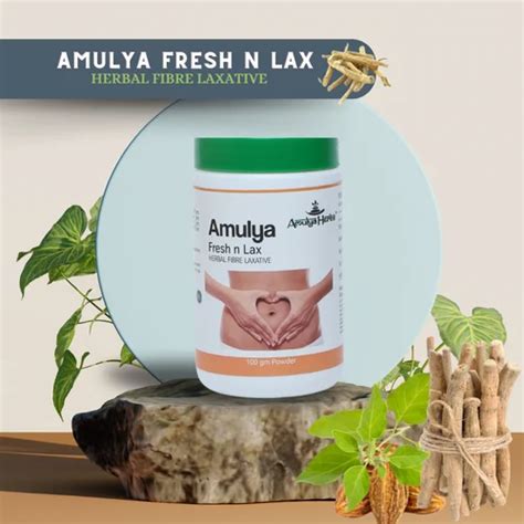 Herbal 100 Gms Amulya Fresh N Lax For Constipation Powder Non