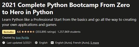 Udemy The Complete Python Bootcamp From Zero To Hero In Python