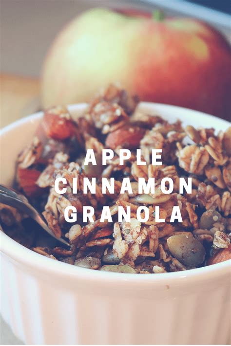 Apple Cinnamon Granola Vegangf The Healthy Sweet Potato