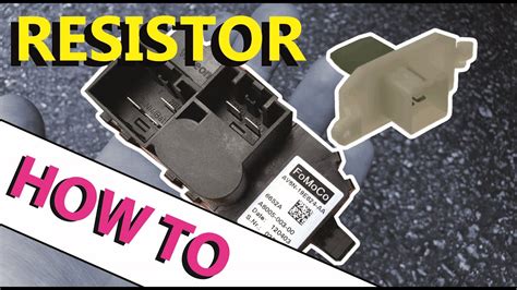 How To Replace A Blower Motor Resistor For Ford Escape How