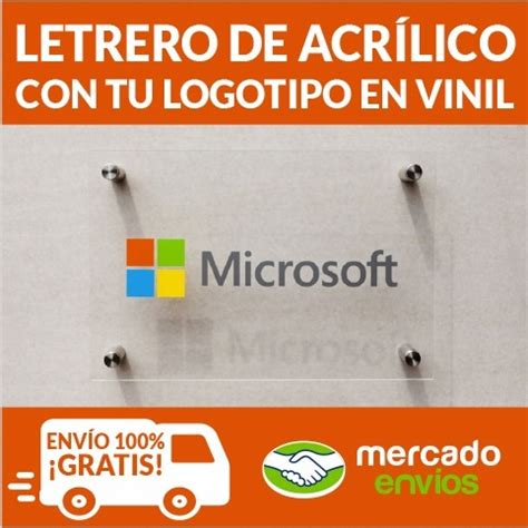 Letrero Acrilico Con Tu Logo En Vinil X Cm Envio Gratis