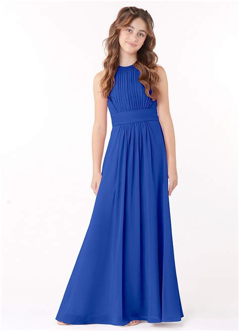 Royal Blue Azazie Bonnie Jbd Junior Bridesmaid Dresses Azazie