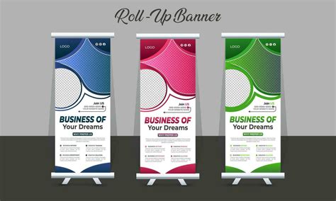 Creative Corporate Roll Up Banner Design Or Pull Up Banner Template