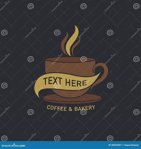 Coffee Cup Label Concept Menu Stock Vector Illustration Of Logo