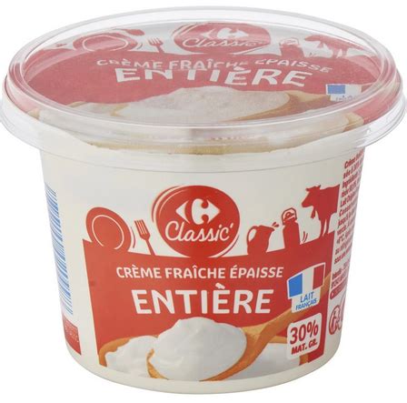 Crème fraîche épaisse entière 30 MG 50 cl