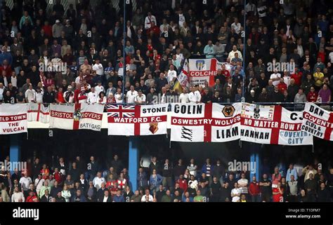 England Fans During The Uefa Euro 2020 Qualifying Group A Match At The