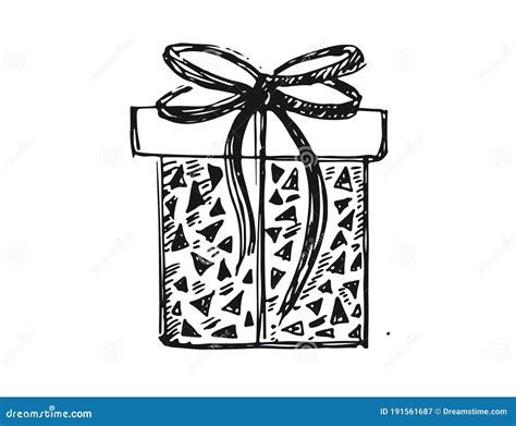 Gift Boxes Set Hand Drawn Illustrations Stock Vector Illustration