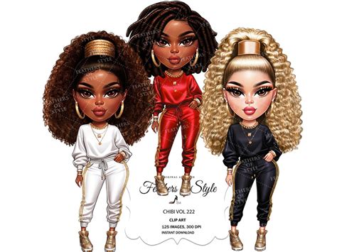 Chibi Doll Clipart Chibi Doll Png Chibi Girl Clipart Boss Babe Chibi