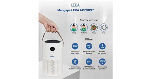 Review Leka Ap Portable Air Purifier Berbekal Hepa Untuk