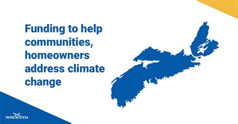 Nova Scotia Gov On Twitter Funding To Help Communities Homeowners