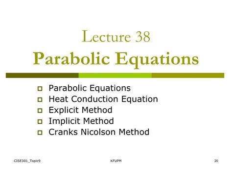 Ppt Se301 Numerical Methods Topic 9 Partial Differential Equations