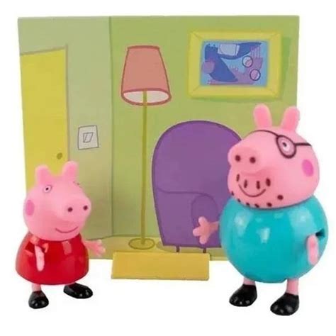 Peppa Pig 2 Figuras Sunny 2300 Bonecos Magazine Luiza