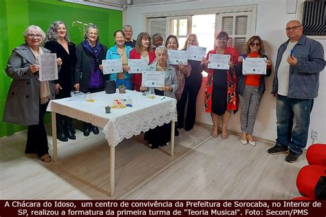 A Chácara do Idoso da Prefeitura de Sorocaba realizou a formatura da