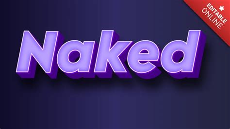 Naked Purple Neon D Text Effect Generator