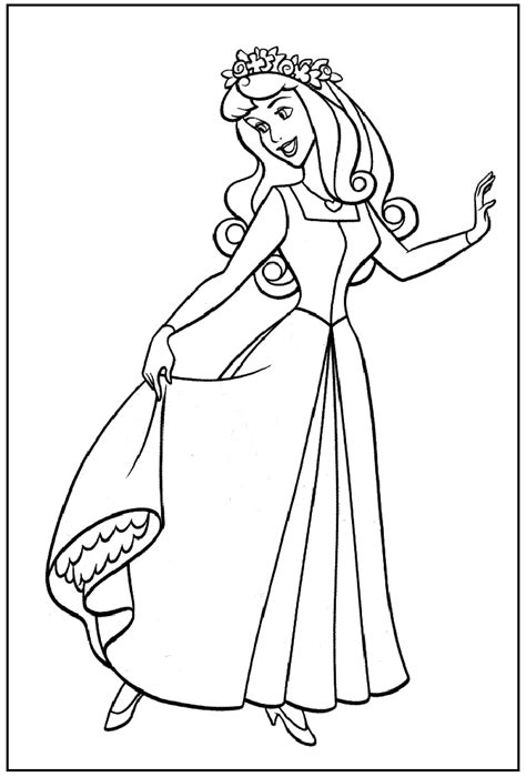 Coloriages Les Princesses Disney La Belle Au Bois Dormant Aurore La