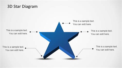 3D Star Diagram Template for PowerPoint - SlideModel