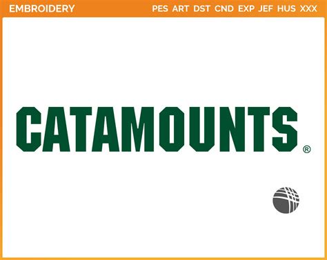 Vermont Catamounts - Wordmark Logo (1998) - College Sports Embroidery ...