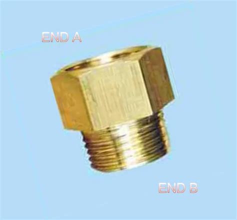 18” Female Npt To 18 Male Npt Coupling Brass Pipe Fitting Gauge