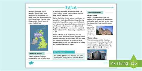 Belfast Fact File Twinkl Ks2 Teacher Made Twinkl