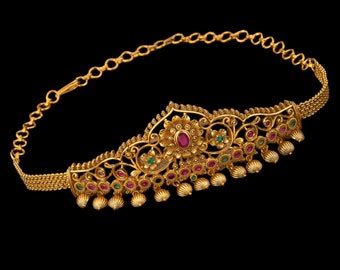 Antique Kundan Polki Baju Band Indian Wedding Jewelry Vanki Etsy