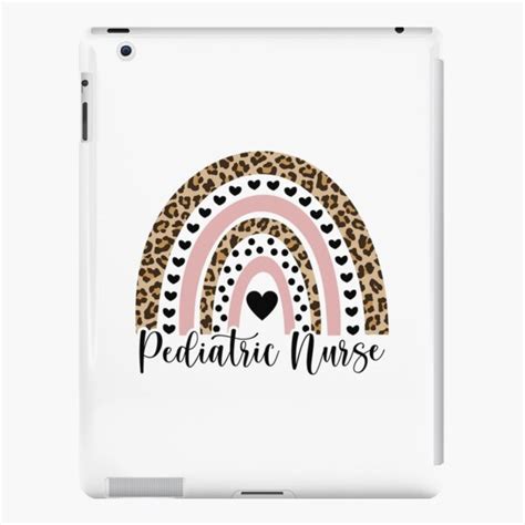 Funda Y Vinilo Para Ipad Linda Enfermera Pedi Trica Leopard Rianbow