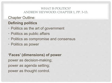 Andrew Heywood Politics 4th Edition Context 1