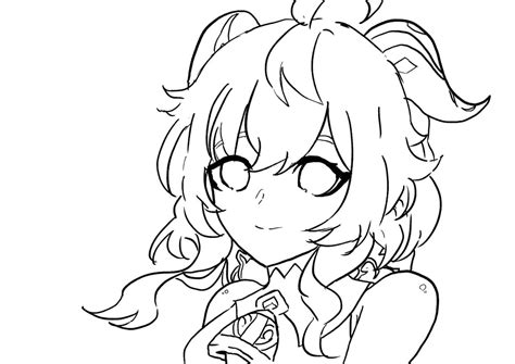 Genshin Impact Coloring Pages Printable Free Gbcoloring