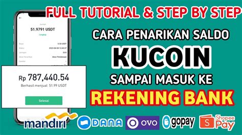 Step By Step Cara Withdraw Di Kucoin Sampai Masuk Ke Rekening Bank