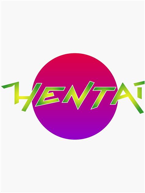 Pegatina Logotipo De Hentai De Streedy Redbubble