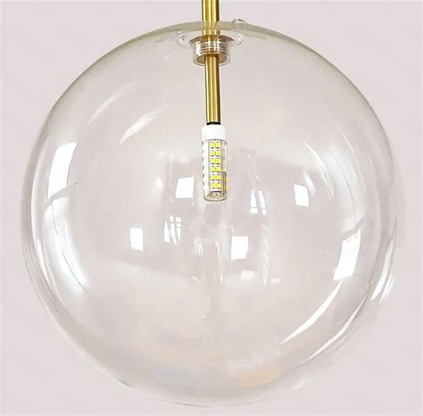 Nordic Klar Glas Anh Nger Lichter Globus Chrom Glas Ball Anh Nger Lampe